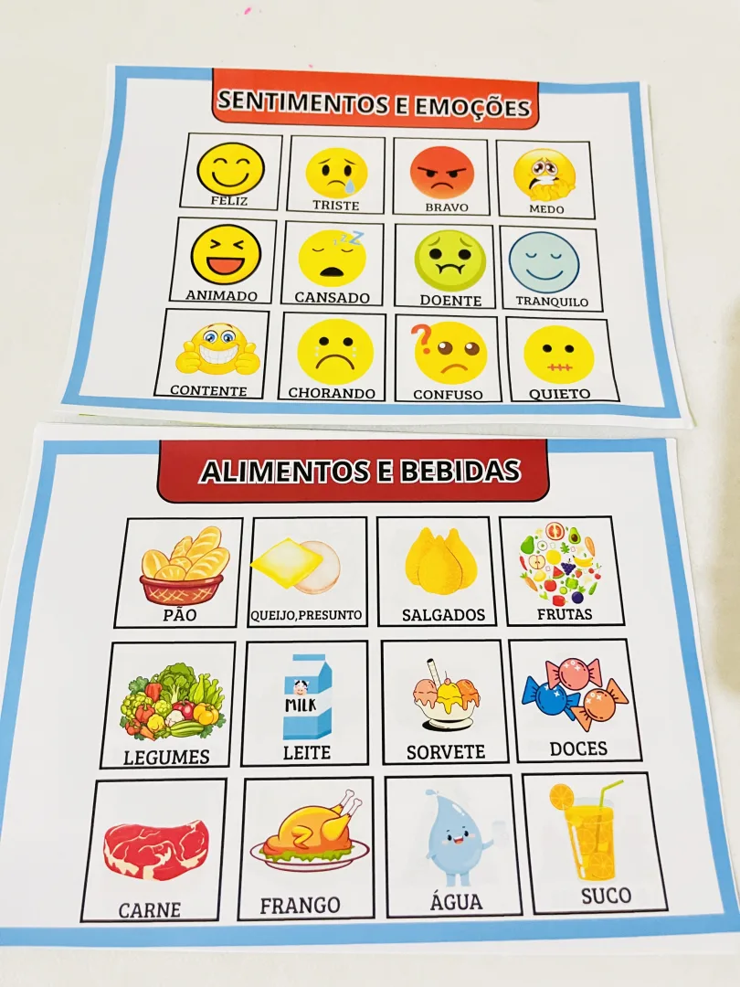 Prancha de Comunicação com 70 Cards Ilustrados para Inclusão — imagem 4