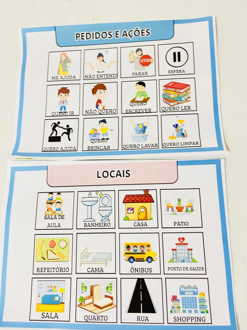 Prancha de Comunicação com 70 Cards Ilustrados para Inclusão — imagem 3