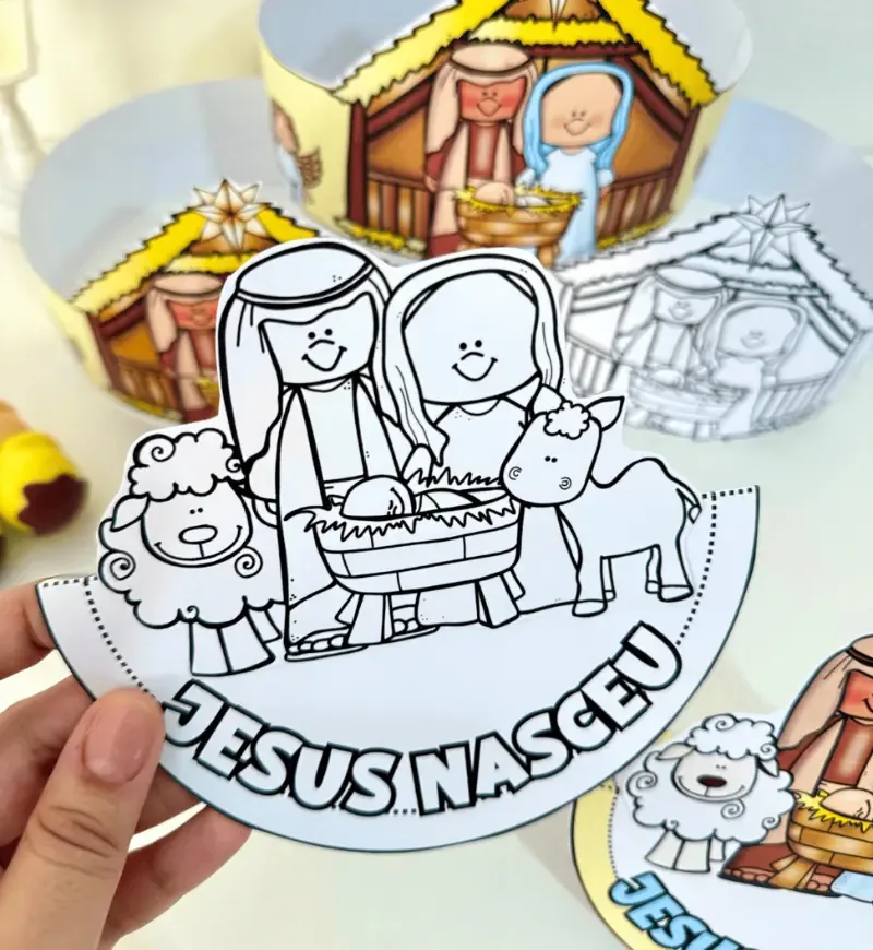 Presépio Dançante e Coroa PDF Educação Infantil — imagem 3