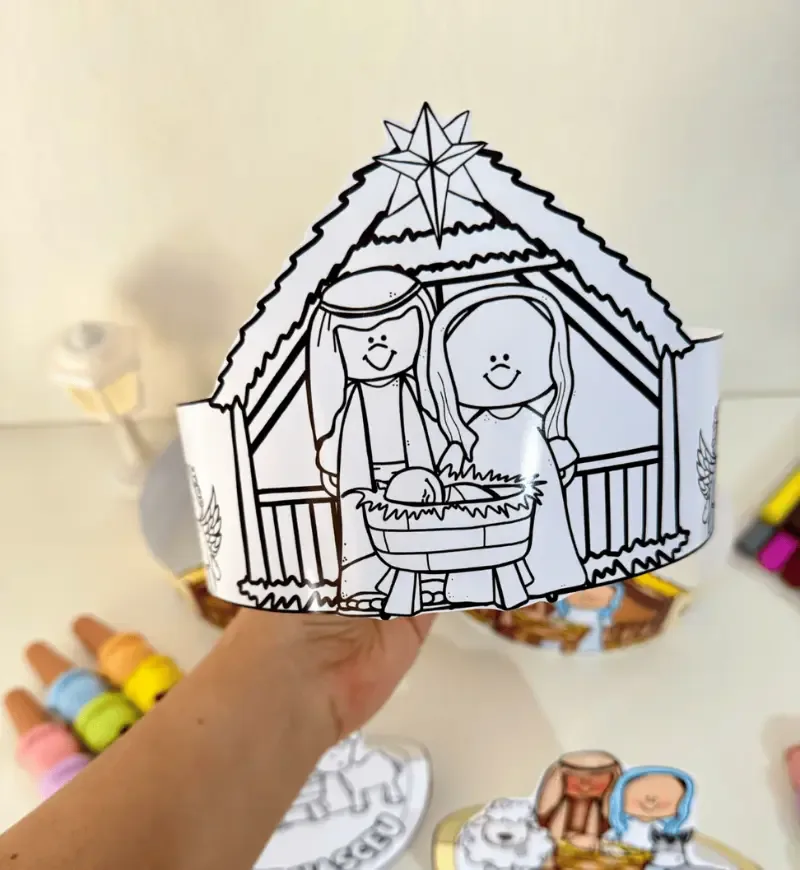 Presépio Dançante e Coroa PDF Educação Infantil — imagem 5