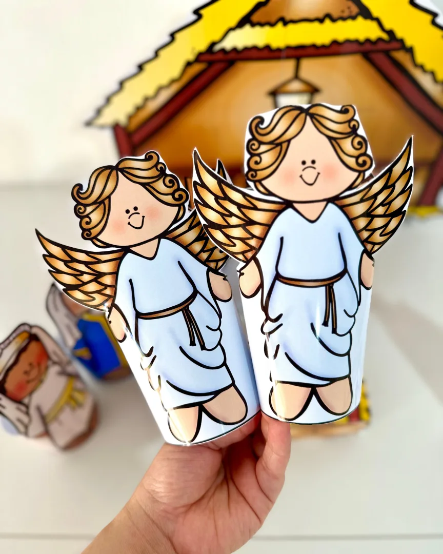 Presépio de Mesa 3D Colorido — Natal Cristão em PDF — imagem 2