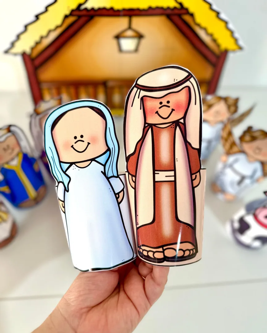 Presépio de Mesa 3D Colorido — Natal Cristão em PDF — imagem 3