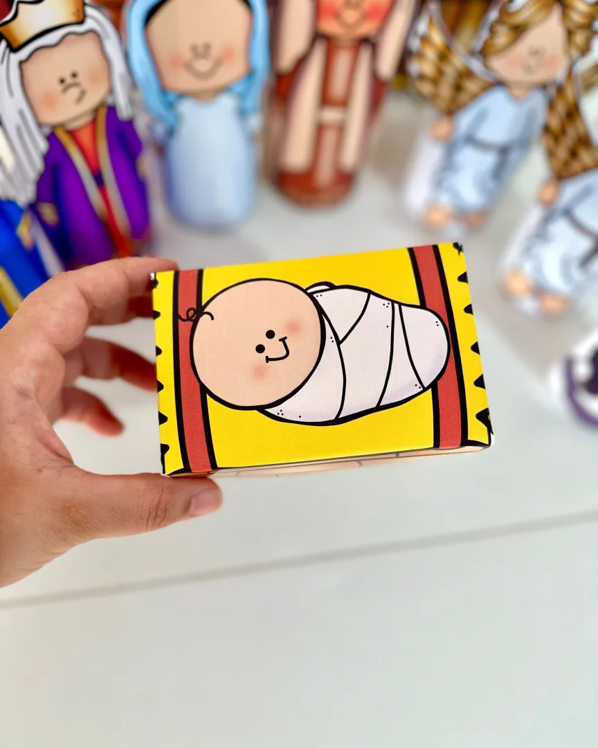 Presépio de Mesa 3D Colorido — Natal Cristão em PDF — imagem 4