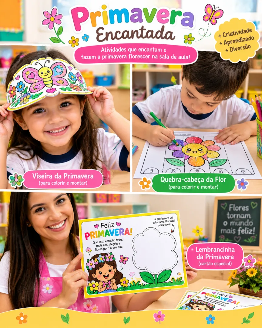 Primavera Encantada Kit Completo de Atividades para Educação Infantil em PDF — imagem 2