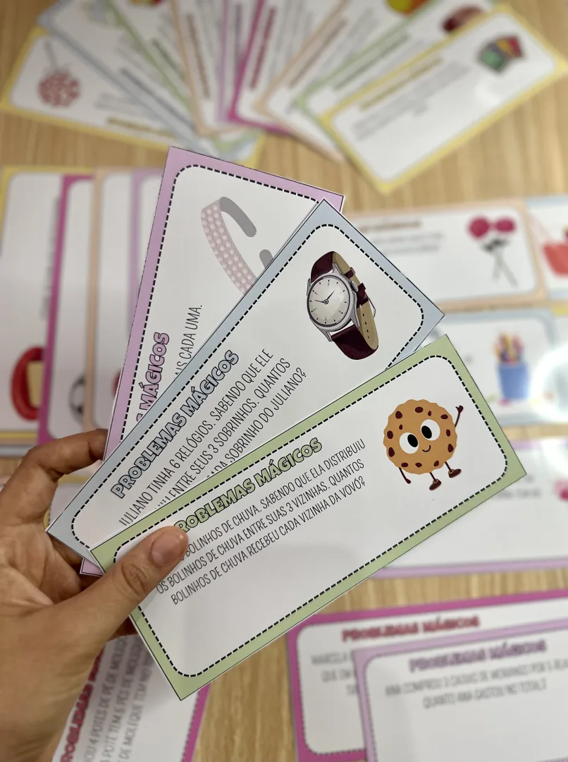 Problemas Mágicos de Matemática: 80 Cards de Problemas das 4 Operações — imagem 2