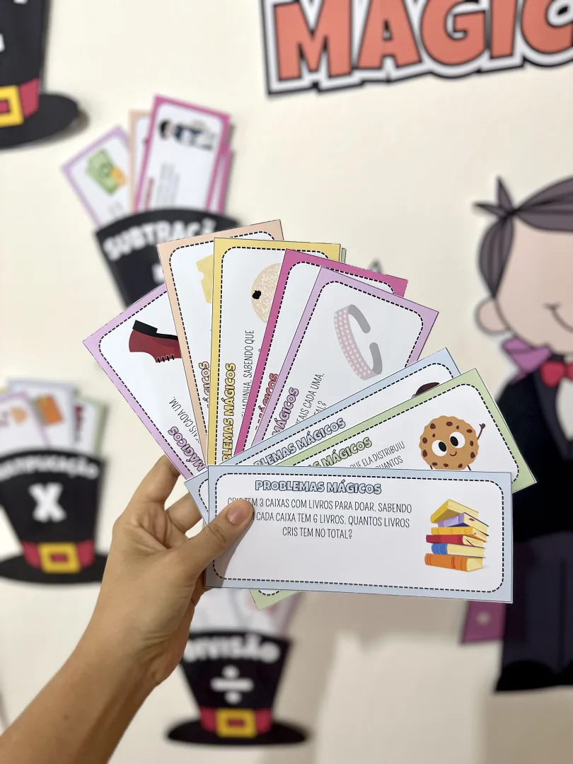 Problemas Mágicos de Matemática: 80 Cards de Problemas das 4 Operações — imagem 5