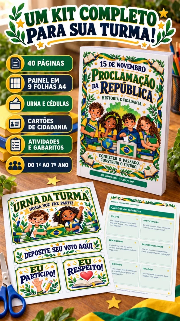 🇧🇷✨ PROCLAMAÇÃO DA REPÚBLICA: HISTÓRIA E CIDADANIA! 💰6,90 Transforme o 15 de novembro em uma oportunidade de aprender — imagem 3