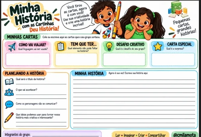 Produção de Texto - 2º ao 5º Ano - PDF com 20 Cartinhas e Jogos Educativos — imagem 3
