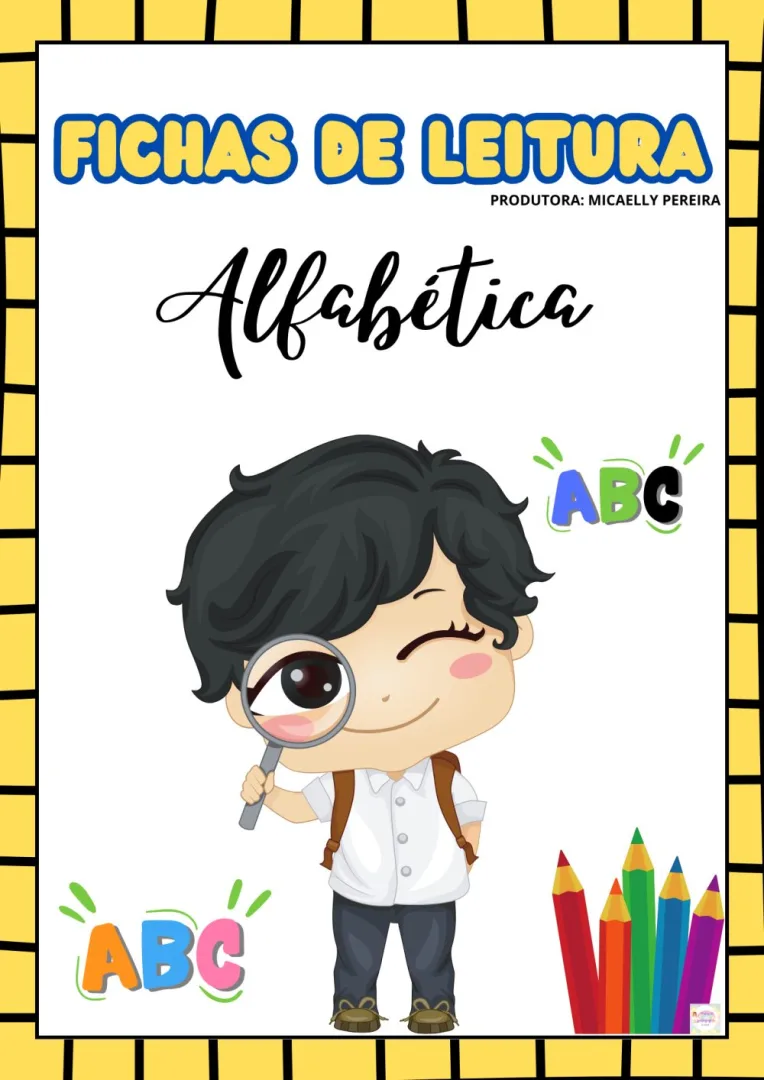 Prof° Mikaelly Fichas de Leitura — Pronto para Imprimir — imagem 2