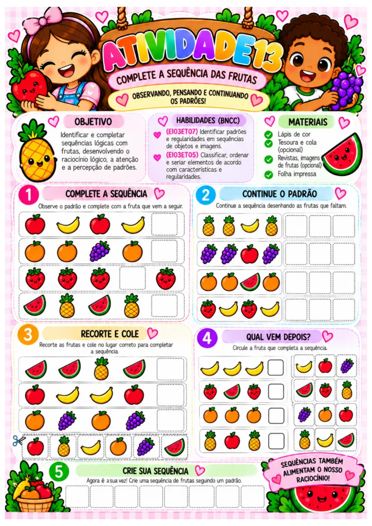 Projeto Alimentação Saudável para Educação Infantil e Ensino Fundamental Atividades e Jogos em PDF — imagem 3