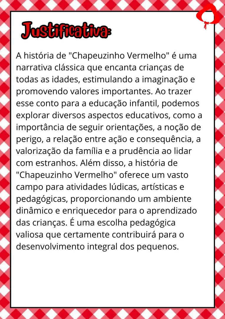PROJETO CHAPEUZINHO VERMELHO — imagem 3