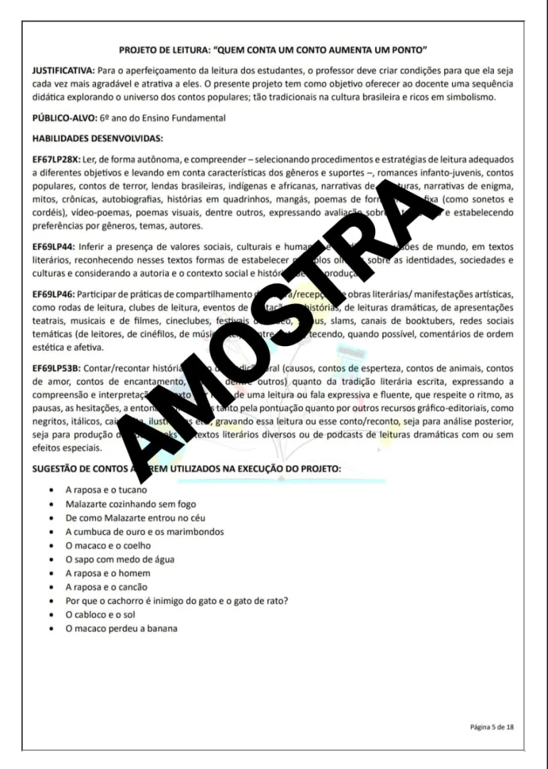 Projeto de Leitura "Quem conta um conto aumenta um ponto" — imagem 3