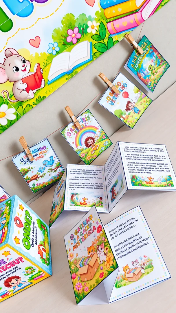Projeto Dia Nacional da Leitura Escolar Painel PDF - Educação infantil — imagem 3