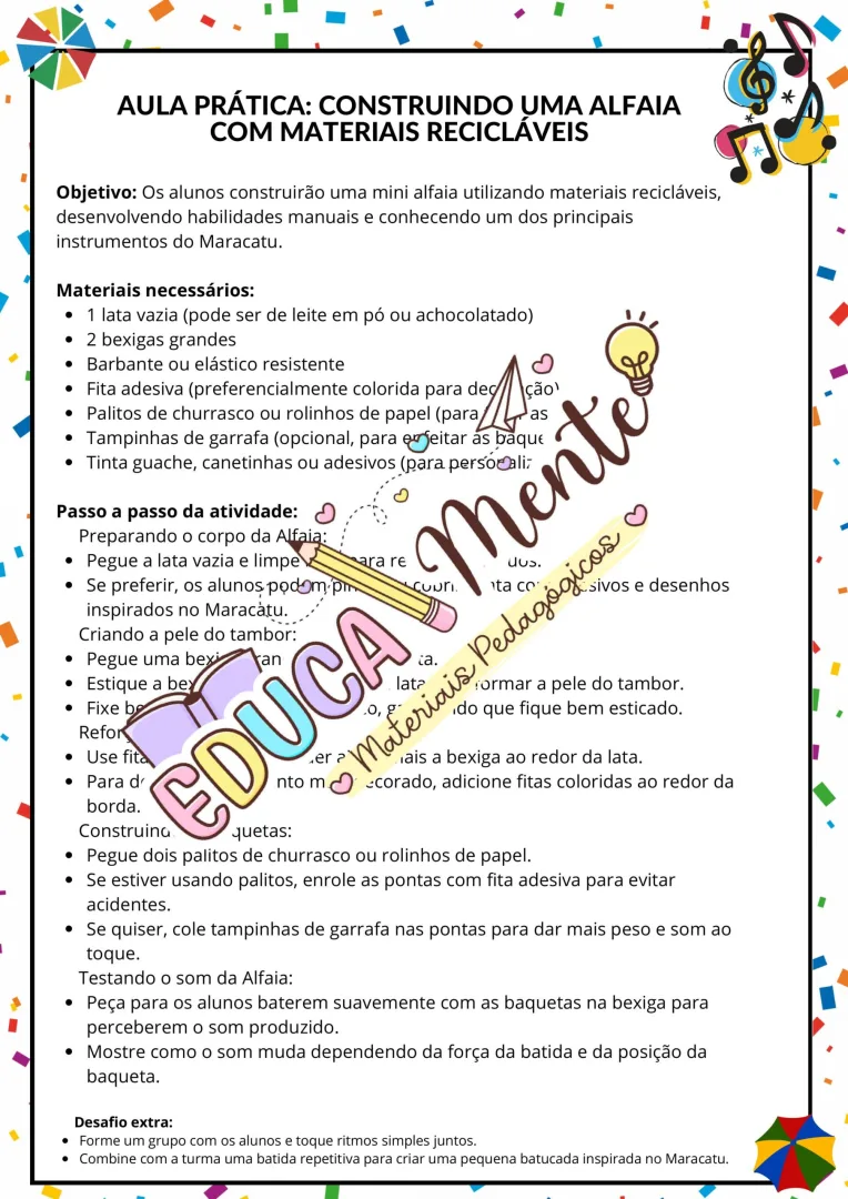 🎉 PROJETO DIDÁTICO: O CARNAVAL DE MARACATU! 🎭🥁 — imagem 3