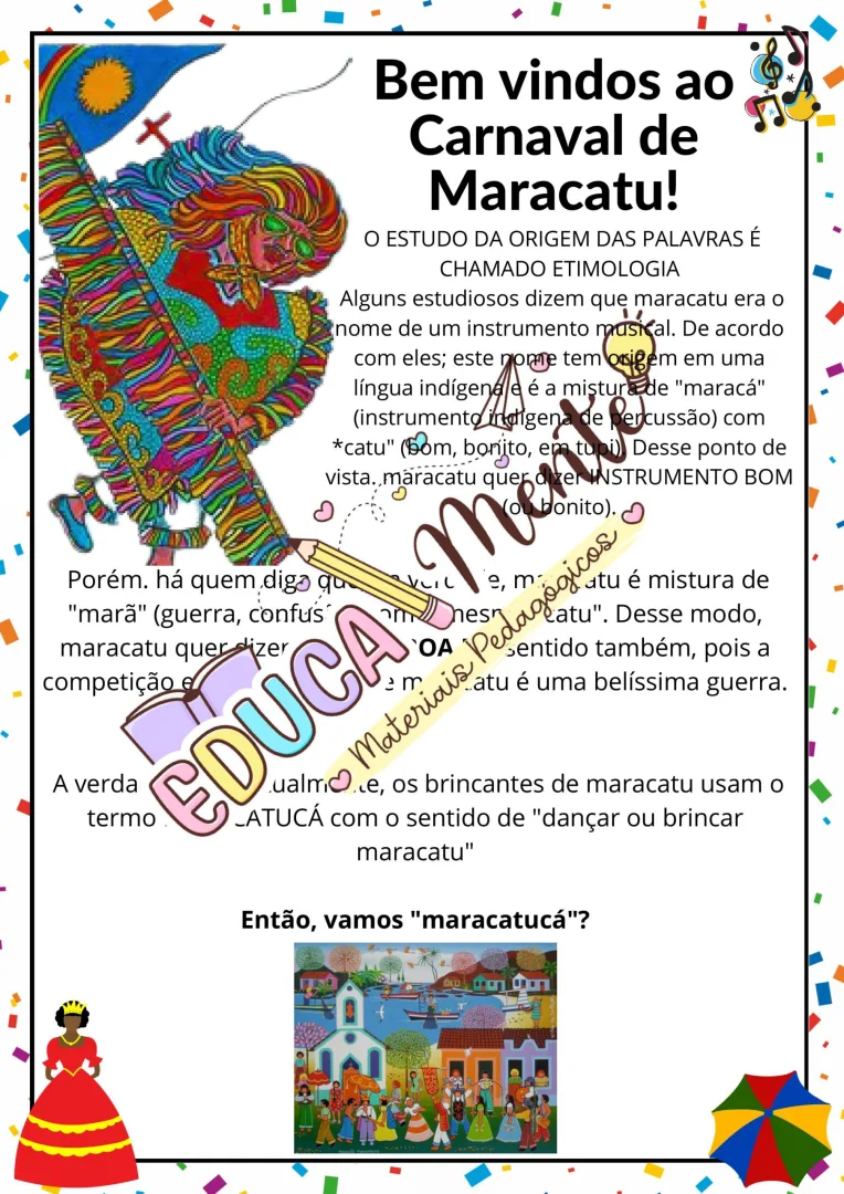 🎉 PROJETO DIDÁTICO: O CARNAVAL DE MARACATU! 🎭🥁 — imagem 6