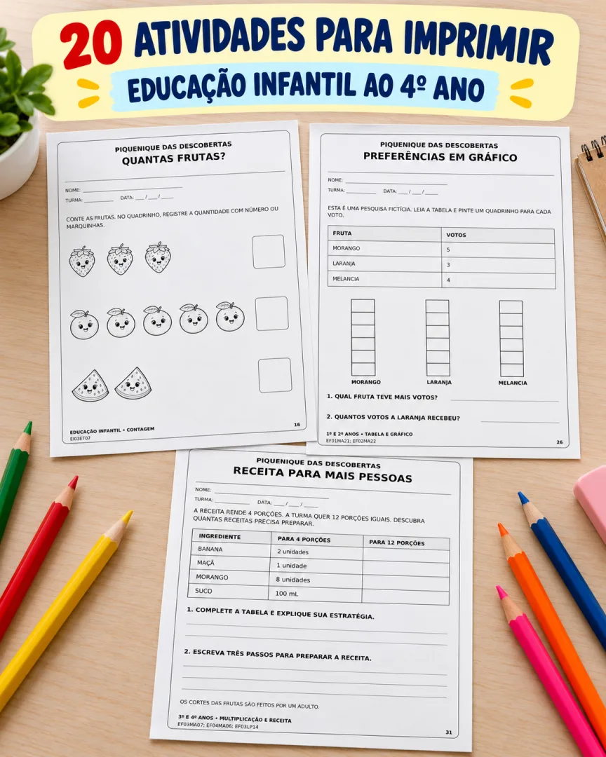 Projeto Piquenique das Descobertas BNCC - Educação infantil PDF — imagem 6