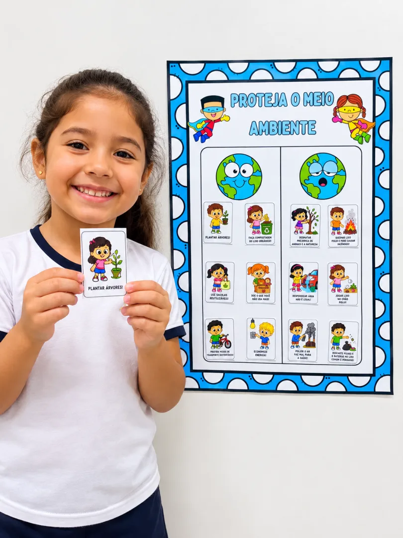 Cartaz Interativo Proteja o Meio Ambiente - Educação Infantil e Anos Iniciais - PDF — imagem 2