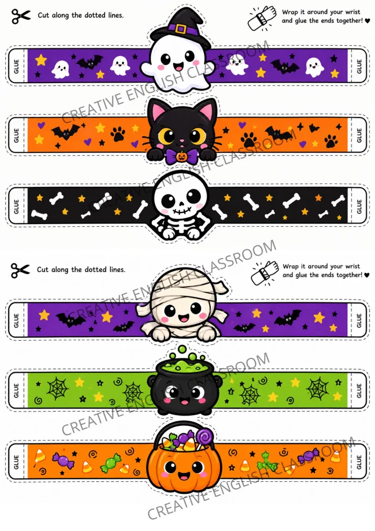Pulseiras Halloween pdf 1 Ensino Infantil — imagem 4