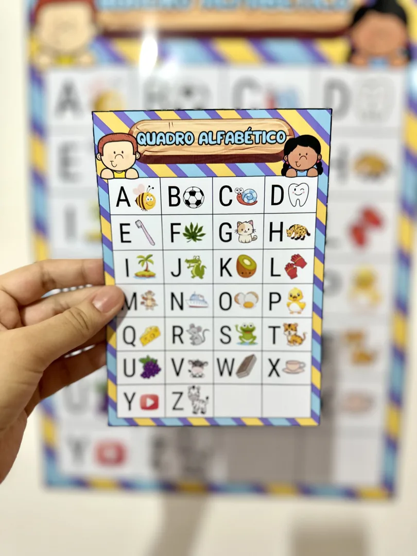 Quadro Alfabético — Cartaz Ampliado e A4 para Educação Infantil e 1º Ano — imagem 3