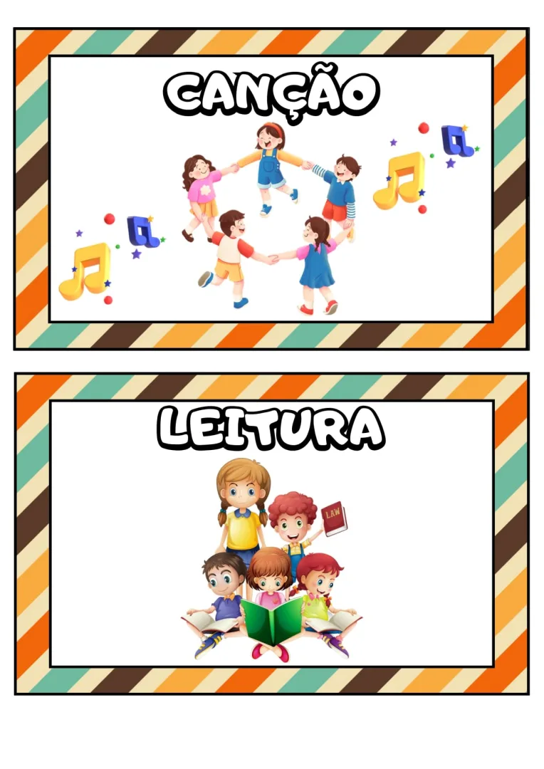Quadro de Rotina Educação Infantil em PDF — imagem 3