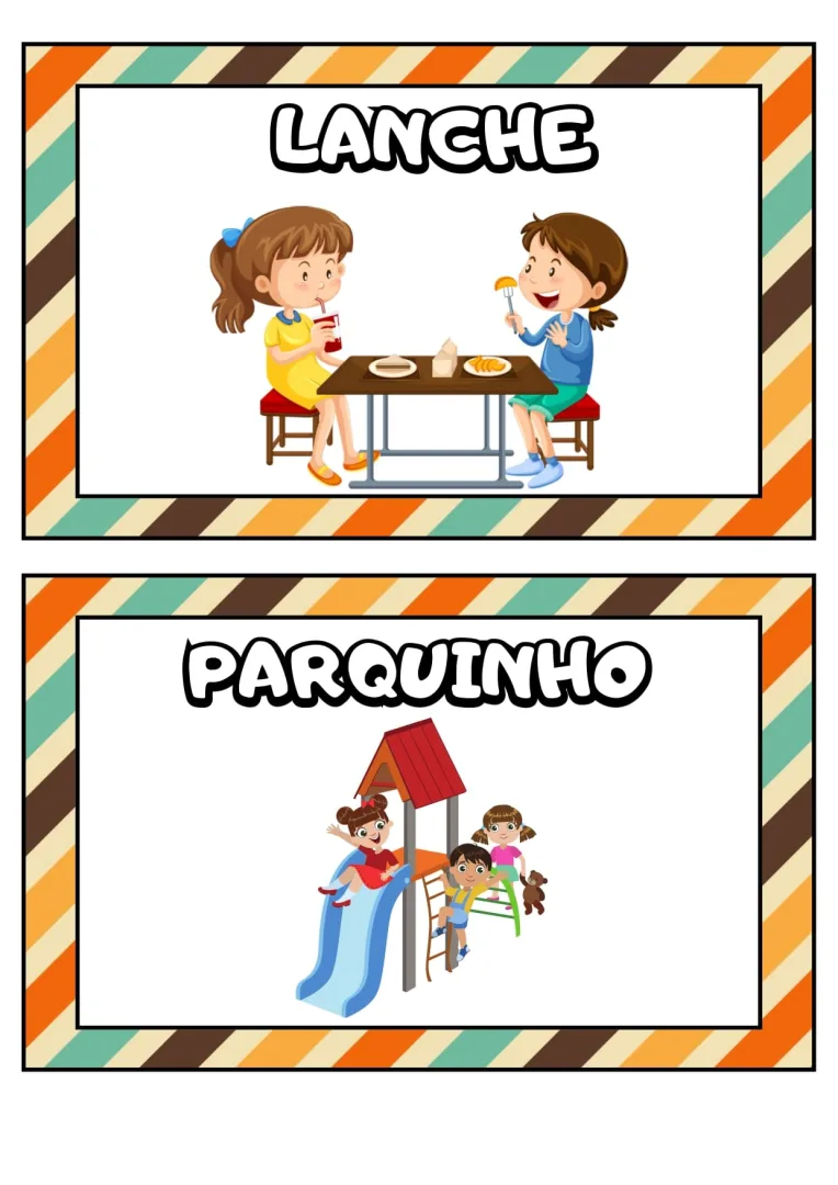 Quadro de Rotina Educação Infantil em PDF — imagem 4