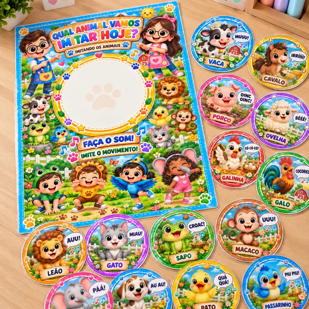 Imitando os Animais - Qual Animal Vamos Imitar Hoje? - Educação Infantil - Jogo - Arquivo Digital — imagem 2