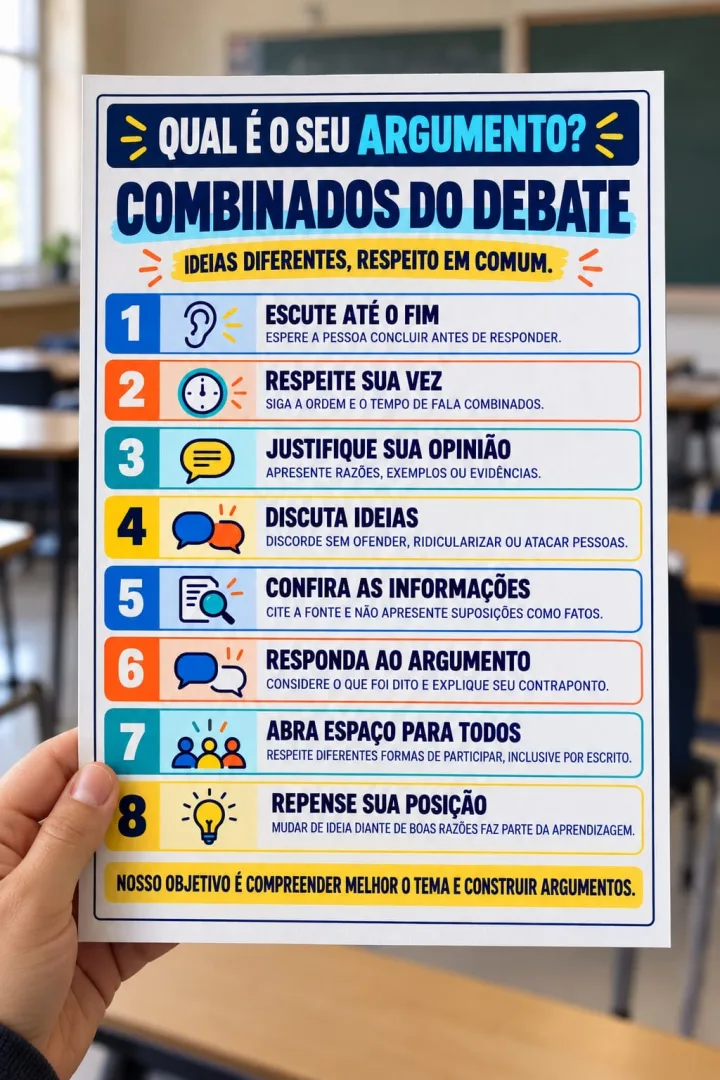 💬 QUAL É O SEU ARGUMENTO? 💬  📚 KIT INDICADO PARA TURMAS DO 6º AO 9º ANO!  TRANSFORME SUA SALA DE AULA EM UM ESPAÇO DE — imagem 2