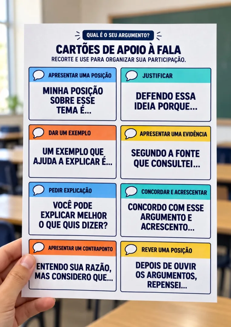 💬 QUAL É O SEU ARGUMENTO? 💬  📚 KIT INDICADO PARA TURMAS DO 6º AO 9º ANO!  TRANSFORME SUA SALA DE AULA EM UM ESPAÇO DE — imagem 3