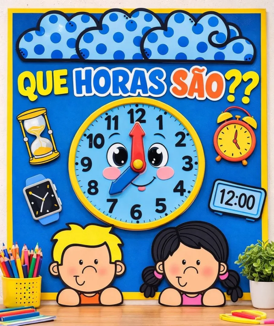 Que Horas São — Pronto para Imprimir — imagem 2