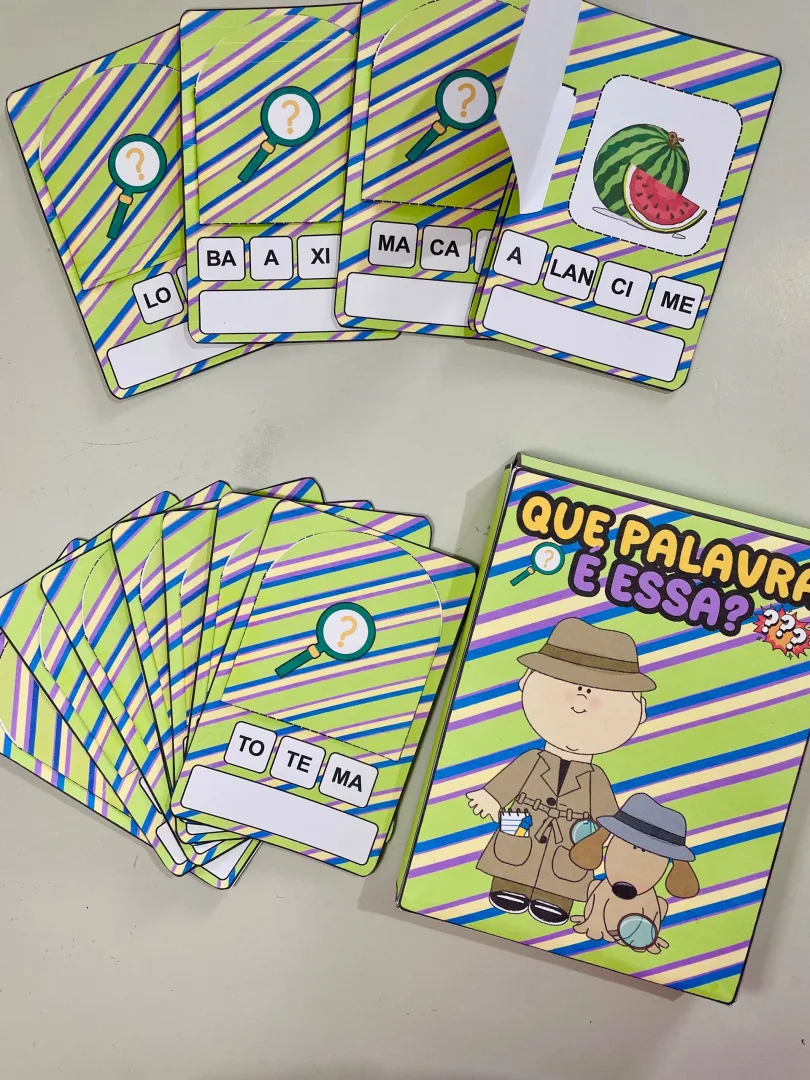 Que Palavra É Essa? — Fichas de Formação de Palavras para Alfabetização — imagem 4