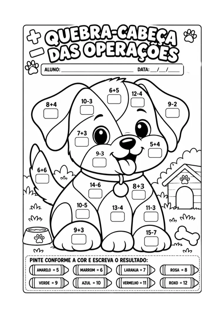 Apostila Quebra Cabeça das Operações 1º ao 3º Ano em PDF — imagem 2