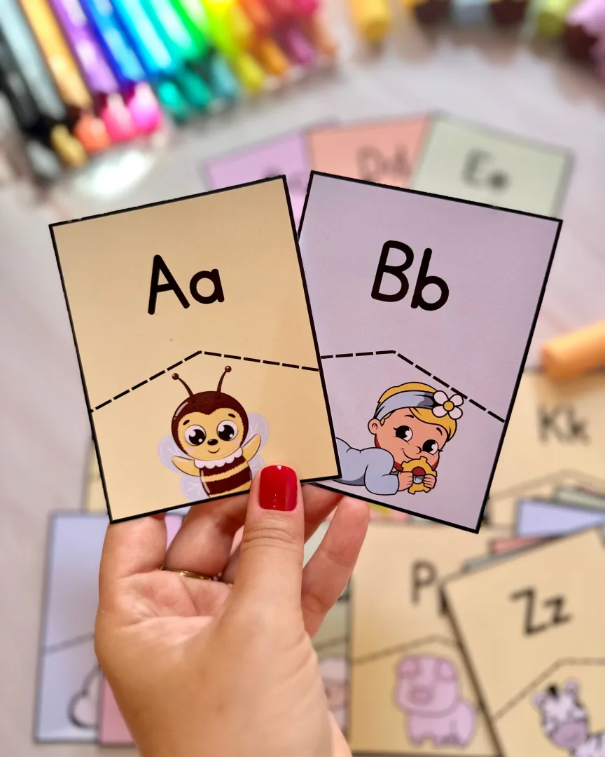 Quebra-Cabeça do Alfabeto — Letras Bastão Maiúsculas e Minúsculas — imagem 3
