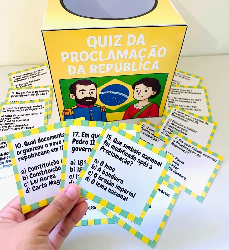 Quiz Proclamação da República PDF 24 perguntas Anos Iniciais — imagem 4
