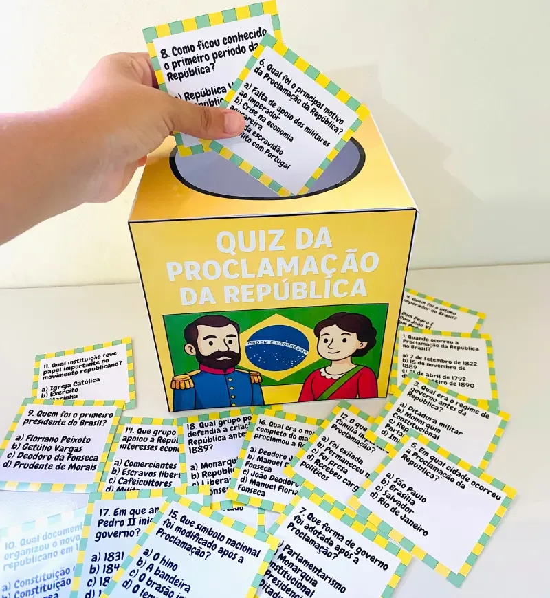 Quiz Proclamação da República PDF 24 perguntas Anos Iniciais — imagem 6