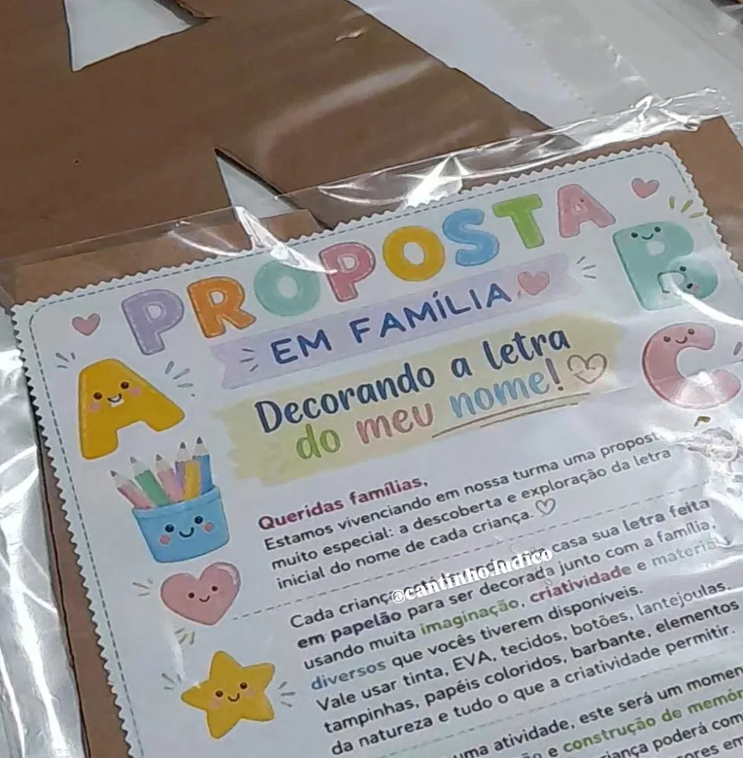 - Recado Letra Inicial - Educação Infantil - PDF — imagem 2