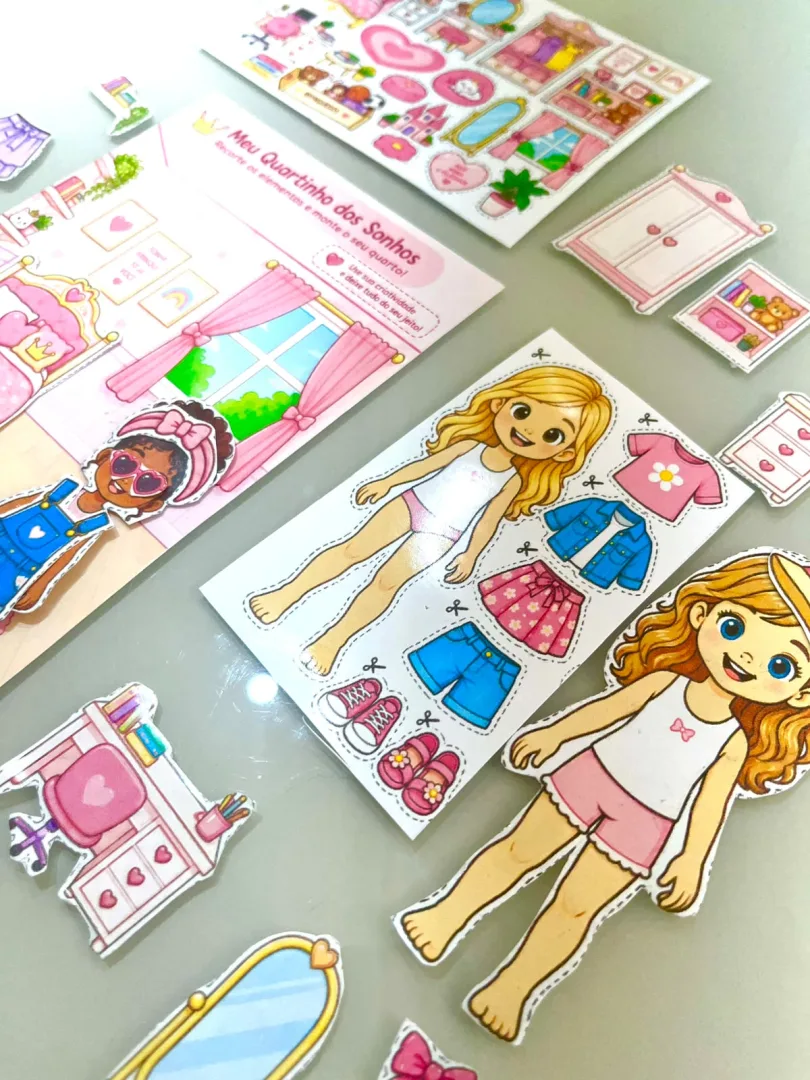 Recorta, Veste e Brinca! em PDF- “1º Ano”, “Educação Infantil — imagem 2