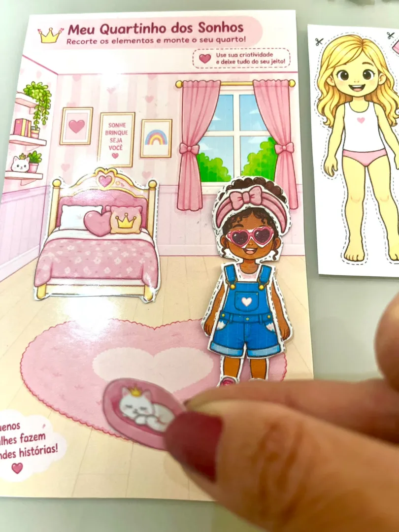 Recorta, Veste e Brinca! em PDF- “1º Ano”, “Educação Infantil — imagem 4