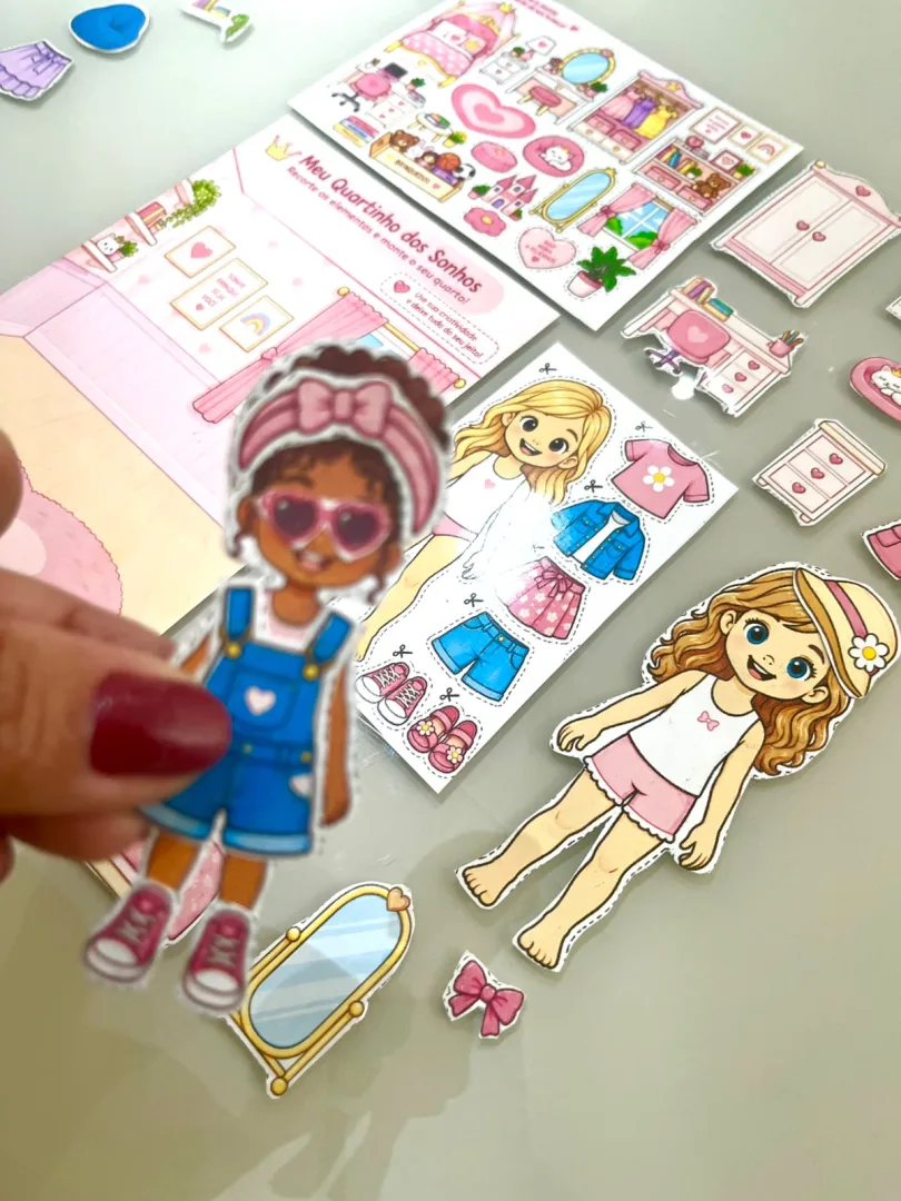 Recorta, Veste e Brinca! em PDF- “1º Ano”, “Educação Infantil — imagem 5