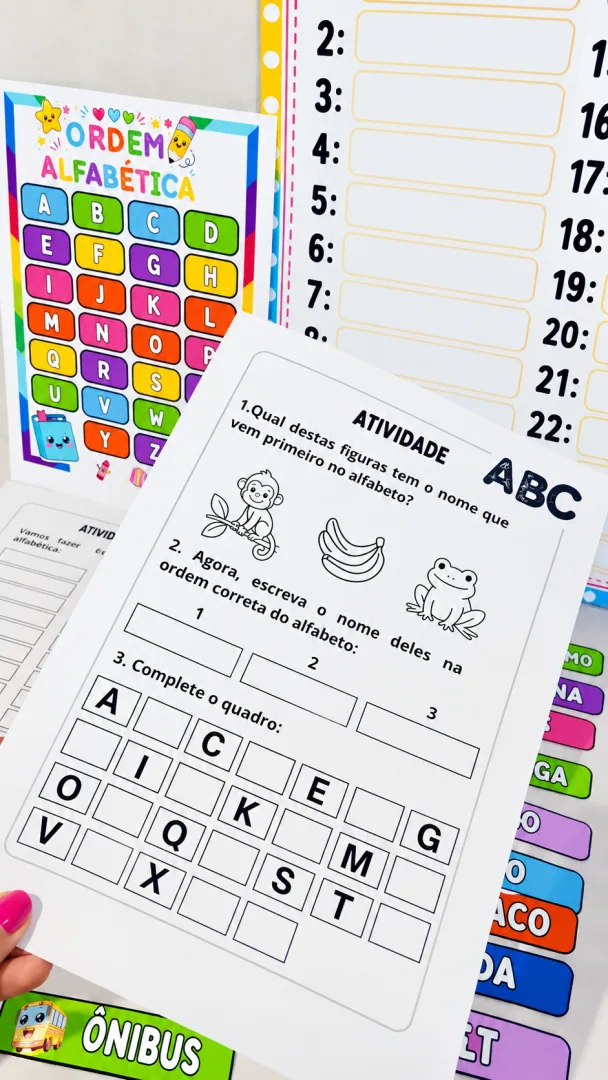Recurso – Ordem alfabética | ABC Para Educação Infantil Ao 3º Ano Em PDF! — imagem 3