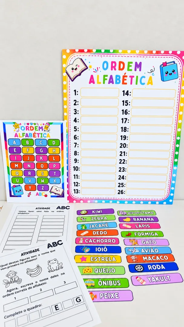 Recurso – Ordem alfabética | ABC Para Educação Infantil Ao 3º Ano Em PDF! — imagem 4