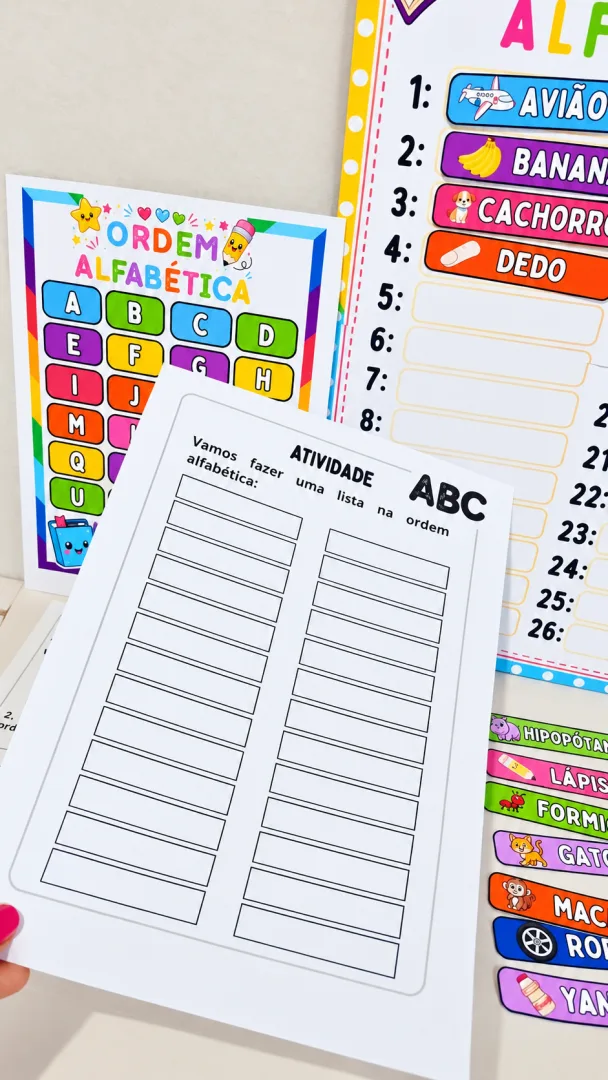 Recurso – Ordem alfabética | ABC Para Educação Infantil Ao 3º Ano Em PDF! — imagem 5