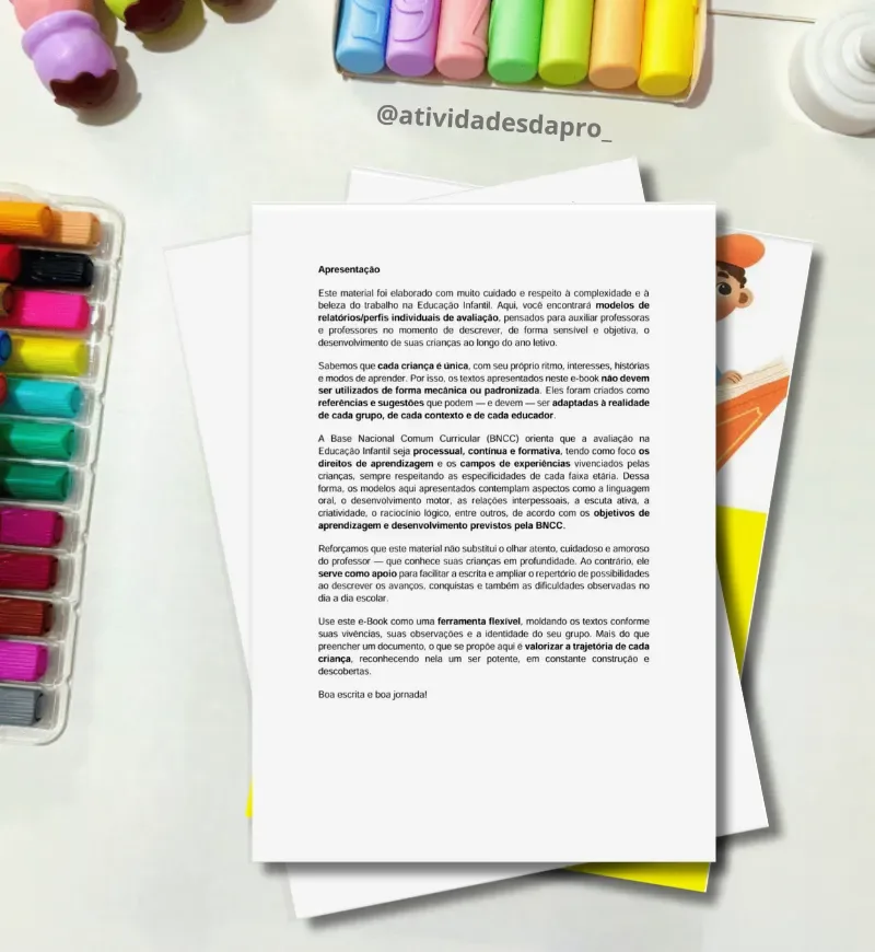 Relatórios Educação Infantil - E-book — imagem 3