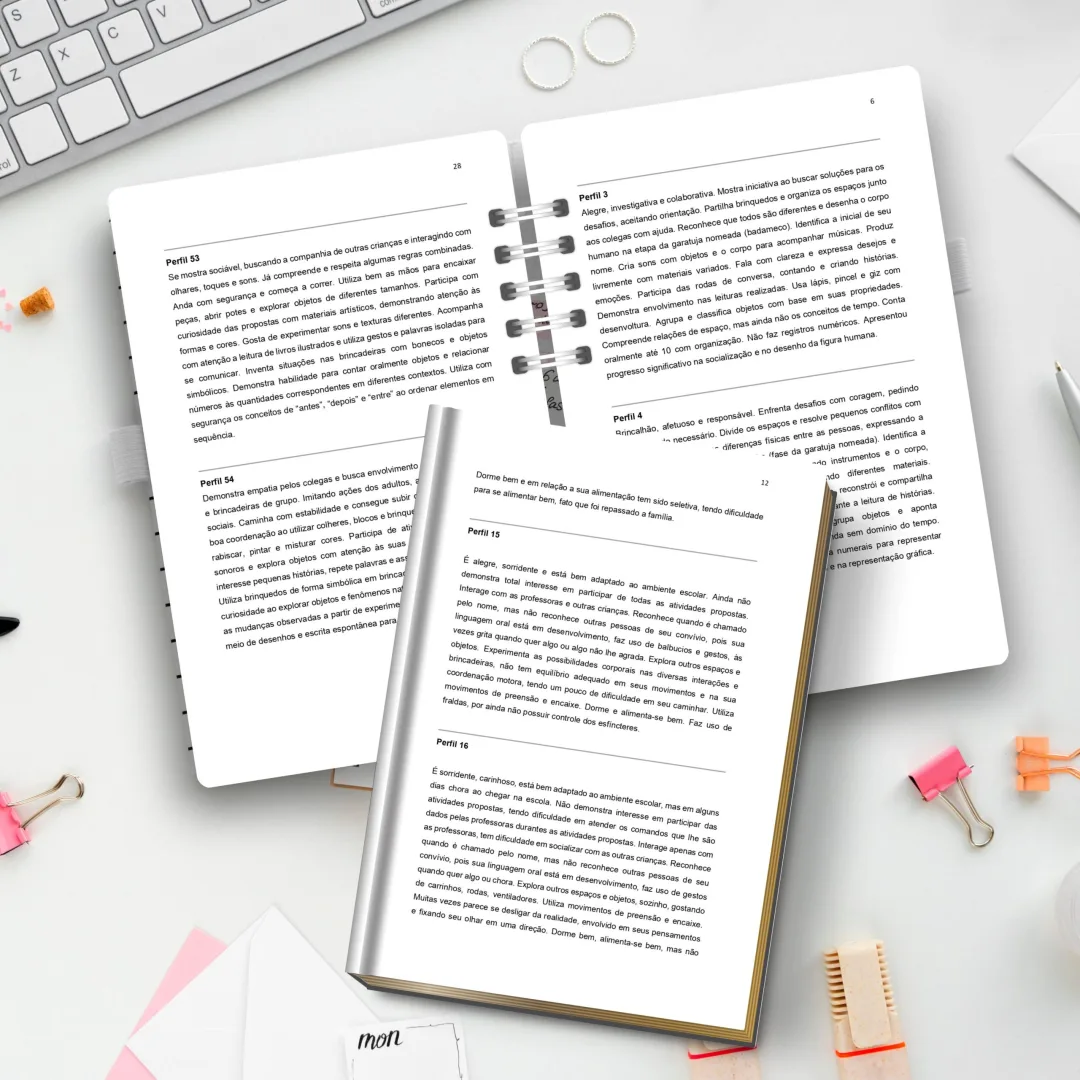 RELATÓRIOS INDIVIDUAIS PARA EDUCAÇÃO INFANTIL: EBOOK COM 100 MODELOS COMPLETO — imagem 2