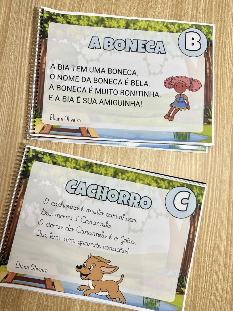 Rimas do Alfabeto — 26 Textos em Letra Cursiva e Bastão — imagem 3