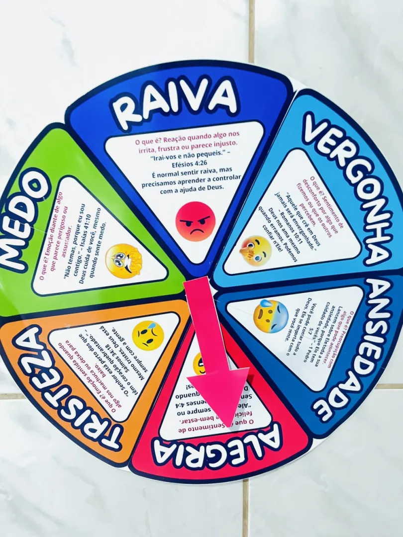 Roda Bíblica das Emoções — Pronto para Imprimir — imagem 2