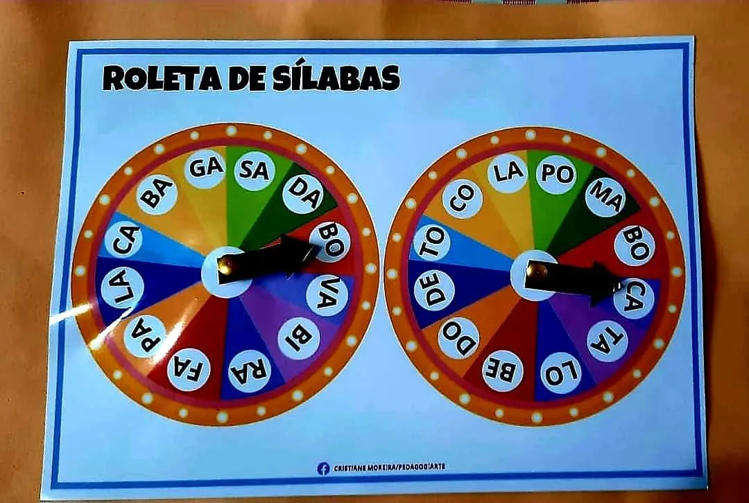Roleta das sílabas PDF ensino fundamental  — imagem 4