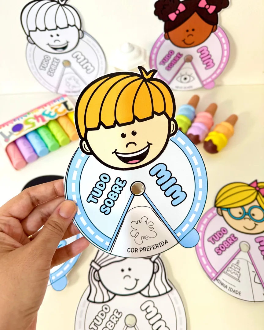 Roleta Tudo Sobre Mim para Educação Infantil e Anos Iniciais — imagem 4