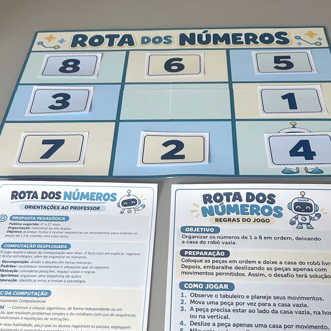 Rota dos Números - Atividade de Computação Desplugada - PDF- 4º e 5º Anos — imagem 2