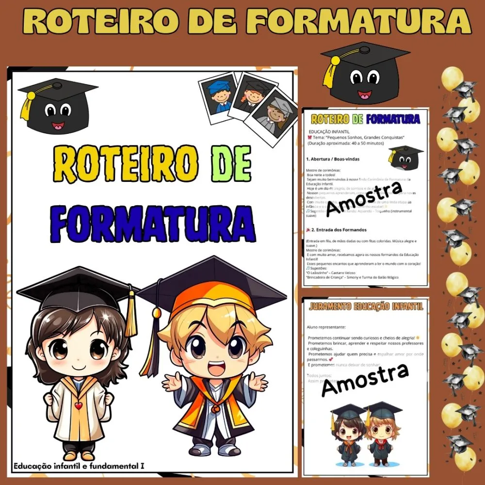 Roteiro de Formatura — Pronto para Imprimir — imagem 3