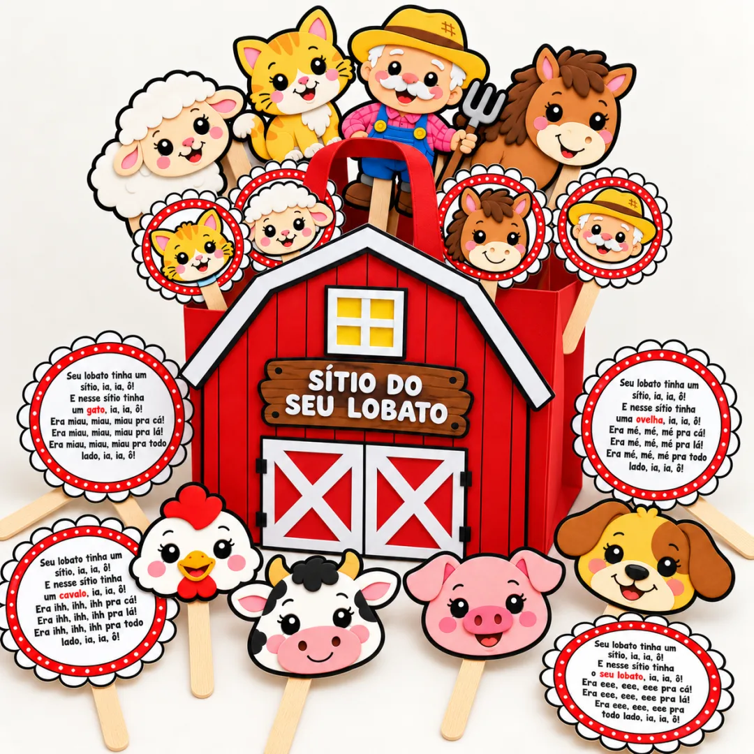 Sacola Celeiro — Sítio Do Seu Lobato - Educação Infantil - Arquivo Digital  — imagem 2